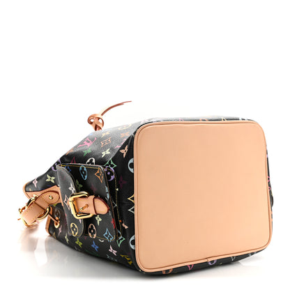 Louis Vuitton Monogram Multicolor Petit Noe Black 4 of 9