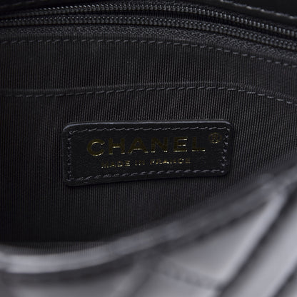 Chanel Shiny Lambskin Quilted Small Montcoco Flap Black 7 of 10