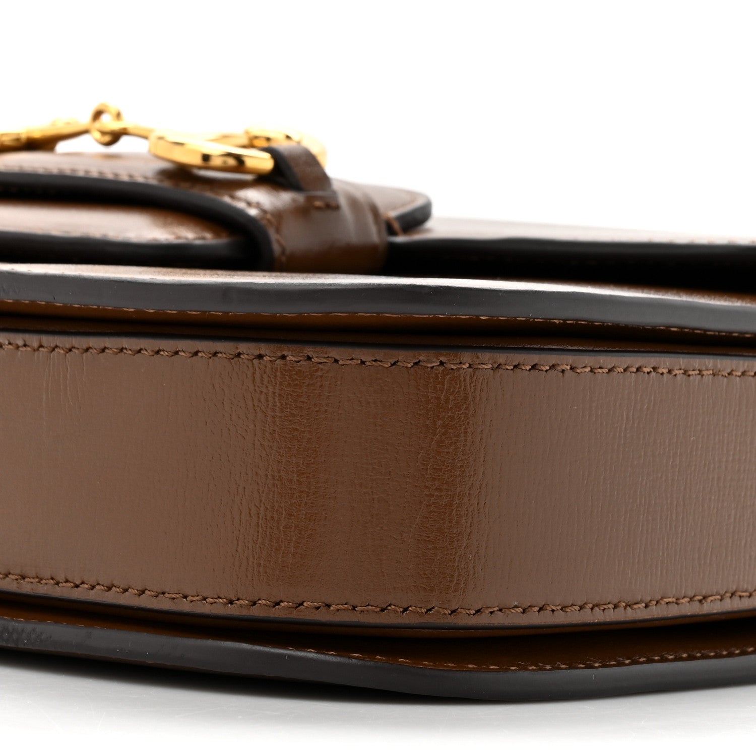 Gucci Azalea Calfskin Horsebit 1955 Shoulder Bag Brown Sugar 9 of 11