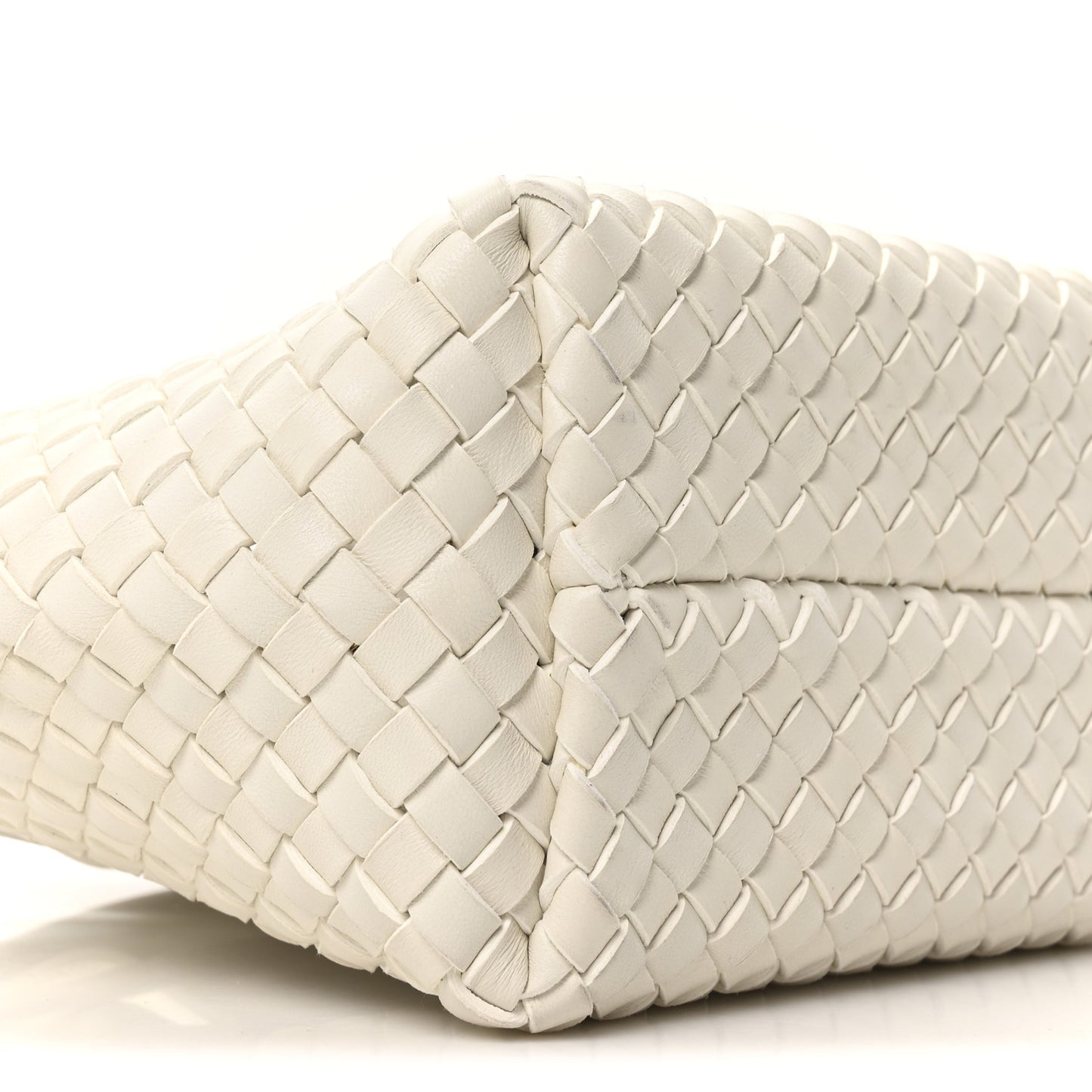 Nappa Intrecciato Mini Cabat White