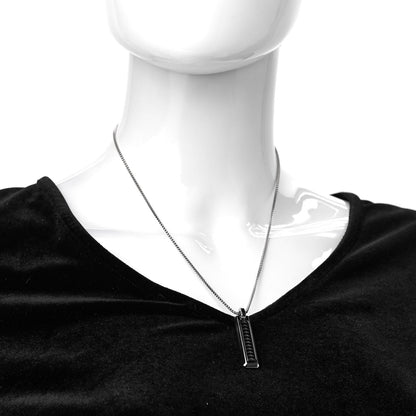 Tiffany Stainless Steel Titanium Paloma Picasso Caliper Bar Pendant Necklace 2 of 4