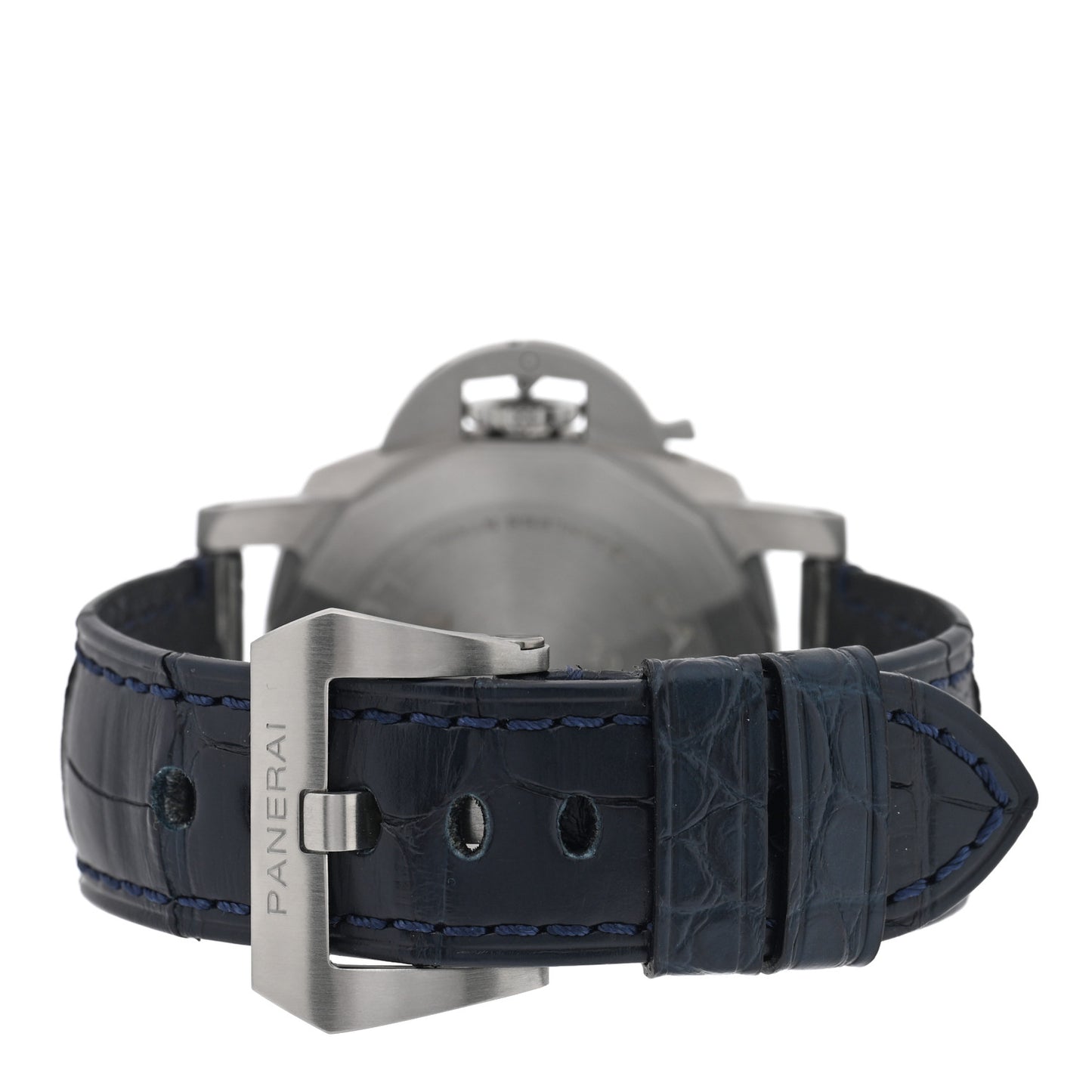 PANERAI Stainless Steel Alligator 40mm Luminor Quaranta Automatic Watch Blue PAM01370 Blue