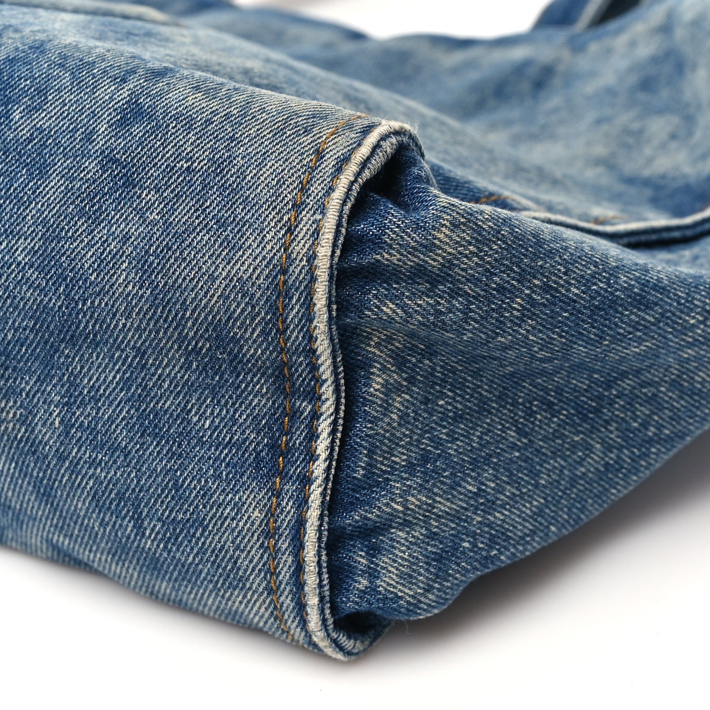 Denim Medium Shopping Bag Blue