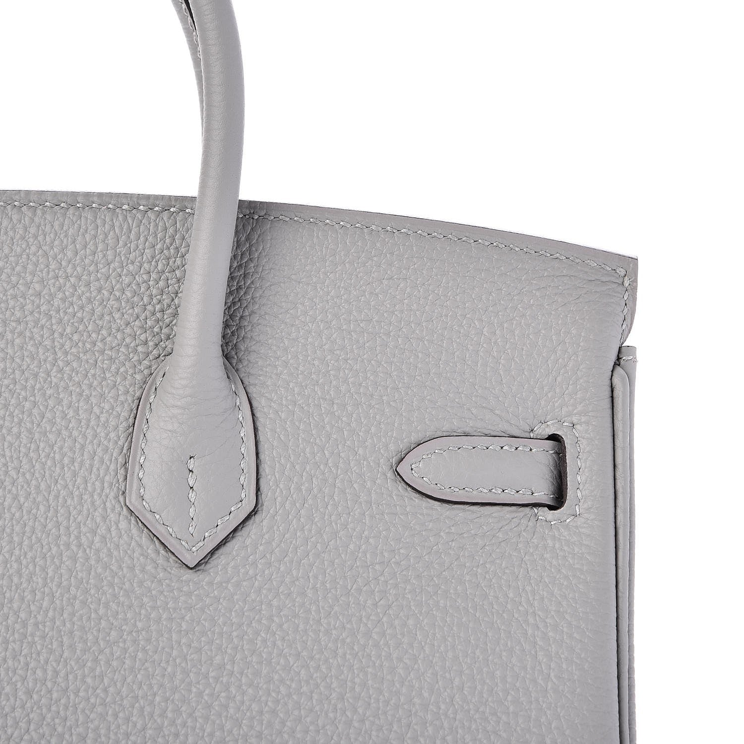 Hermes Togo Birkin 25 Gris Mouette 17 of 35