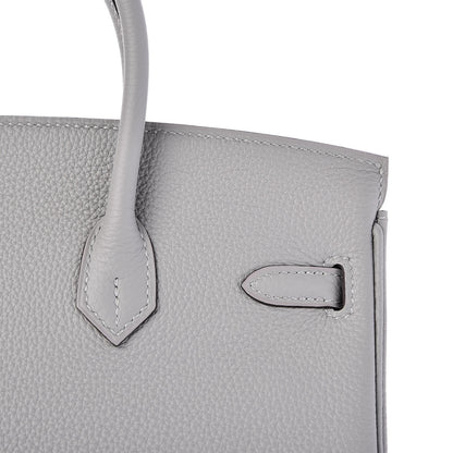 Hermes Togo Birkin 25 Gris Mouette 17 of 35