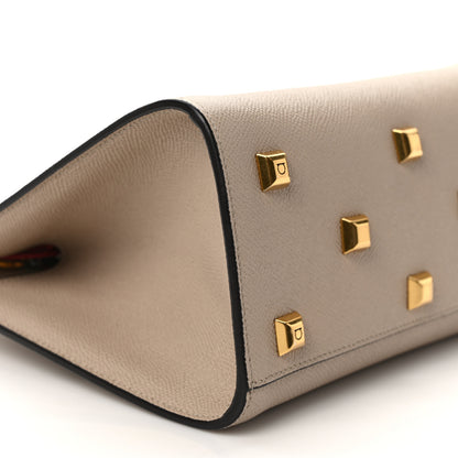 Salvatore Ferragamo Calfskin Small The Studio Box Bag Daino 7 of 9