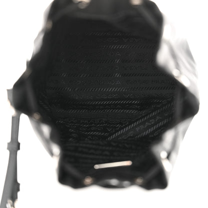 Prada Saffiano Tessuto Nylon Vela Bucket Wristlet Black 5 of 10