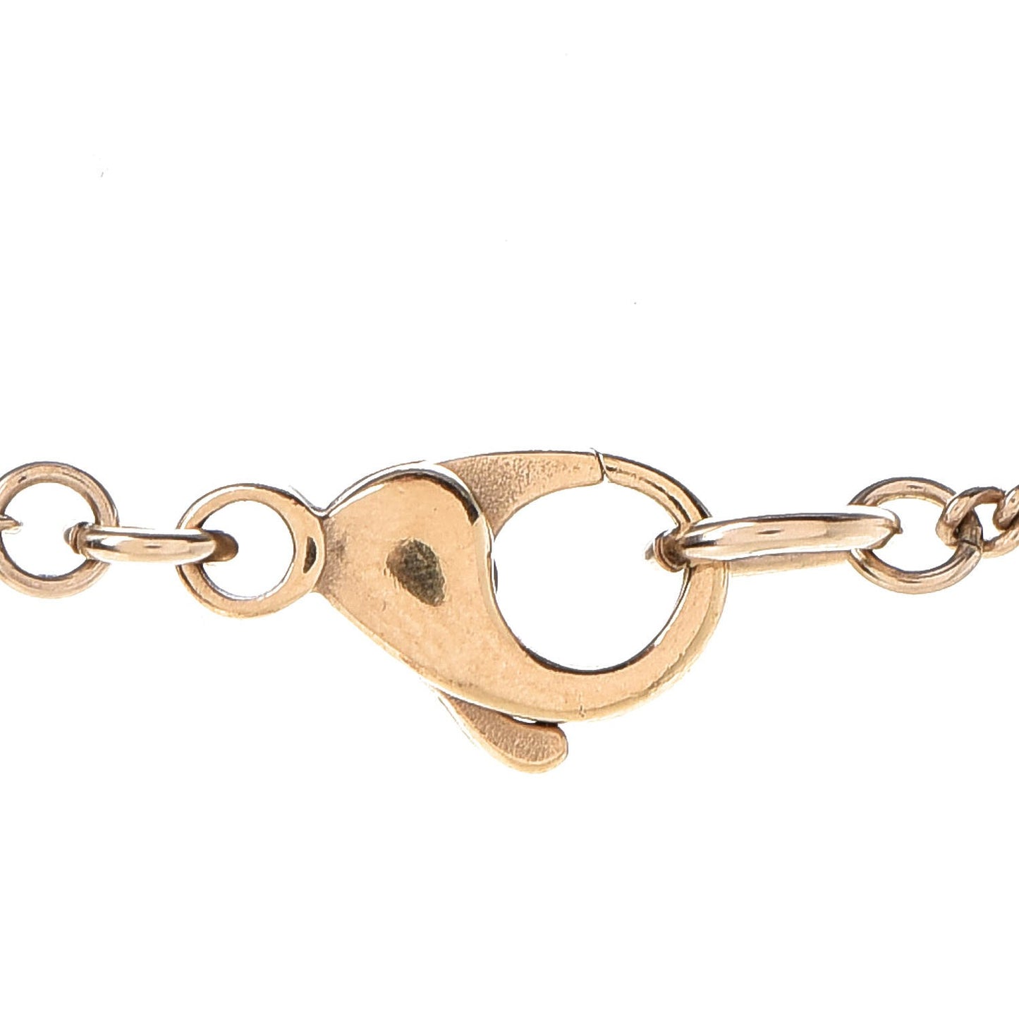 Crystal Double CC Necklace Gold Ruthenium