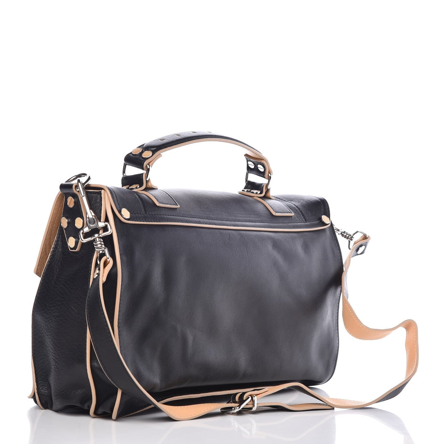 Lambskin 2 Tone Medium PS1 Satchel Black Sorbet