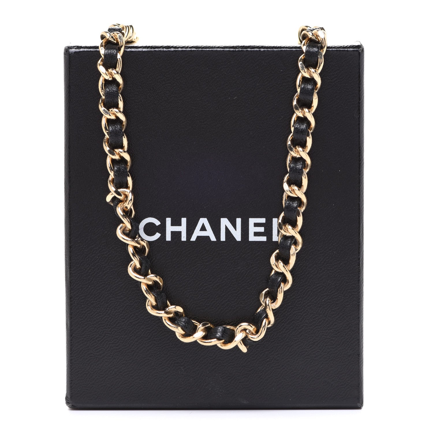 Chanel Lambskin Enamel CC Chain Belt Black Gold 5 of 5