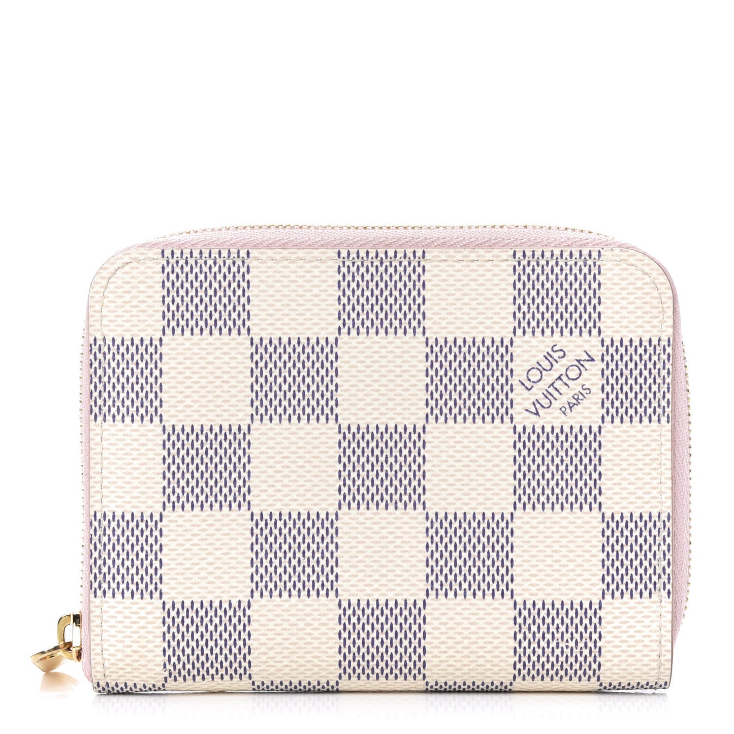 Damier Azur Zippy Coin Purse Rose Ballerine
