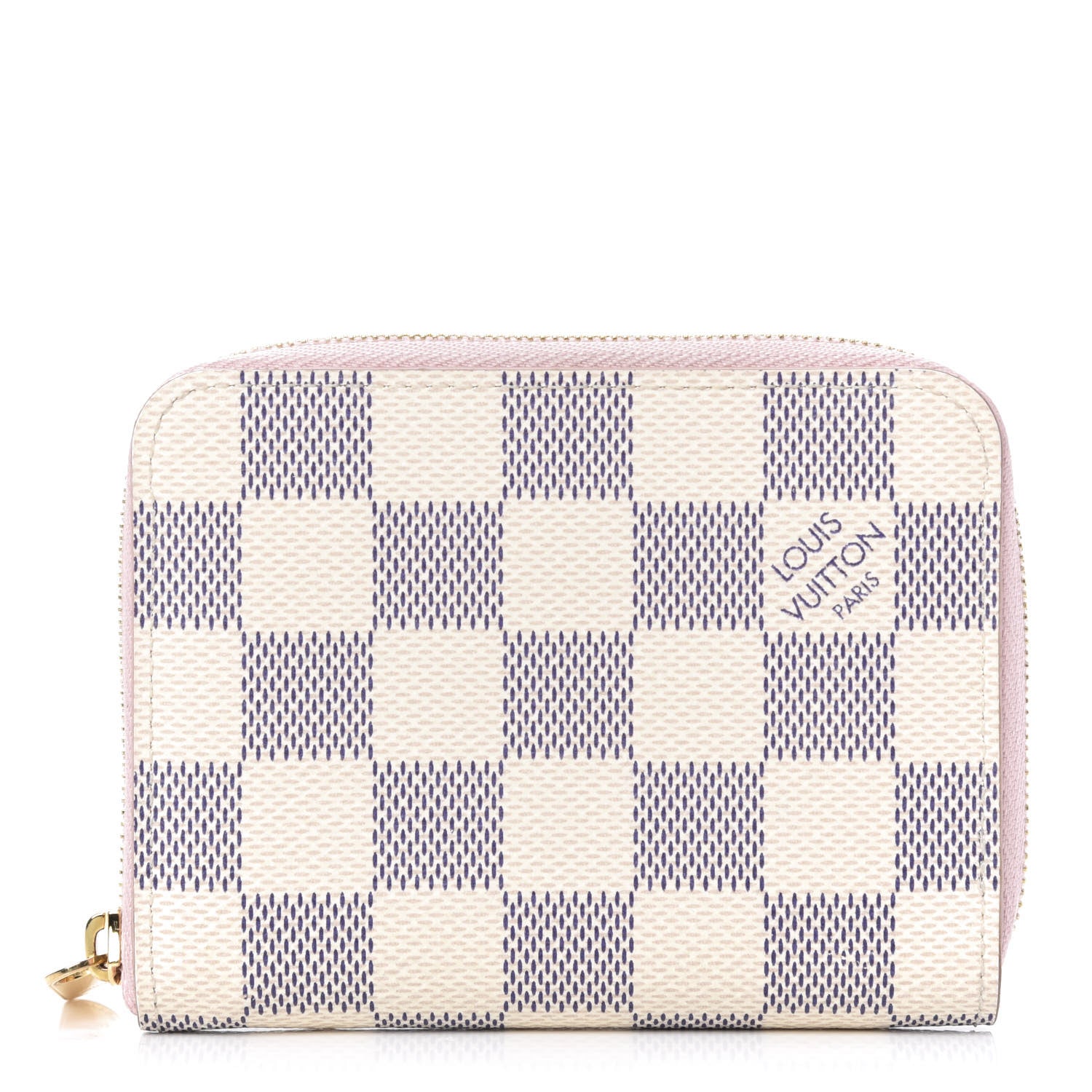 Louis Vuitton Damier Azur Zippy Coin Purse Rose Ballerine 1 of 8