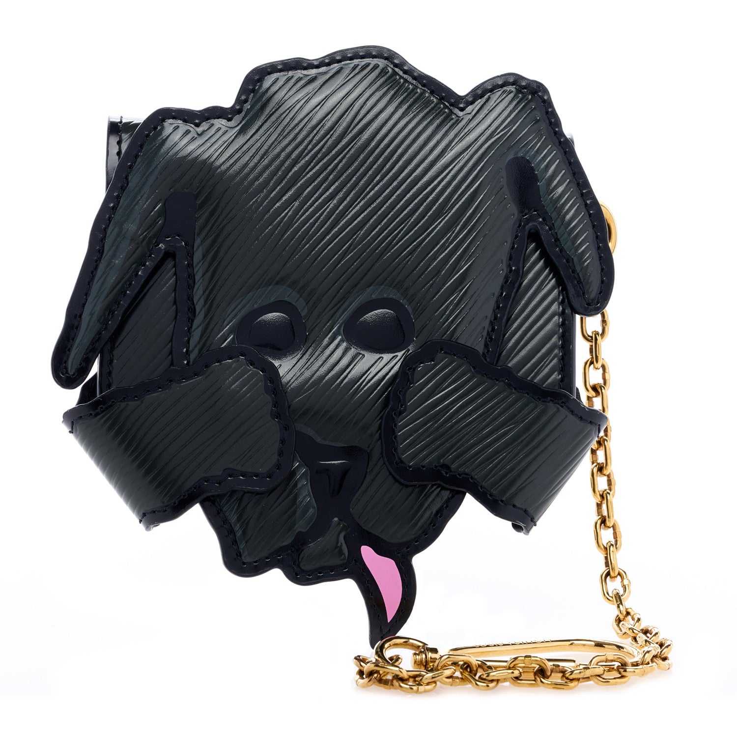 Louis Vuitton Calfskin Epi Catogram Dog Card Holder Gris 1 of 6