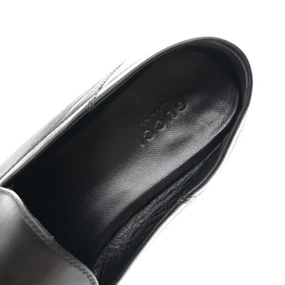Gucci Lambskin Womens Brixton Horsebit Loafers 37.5 Black 8 of 9