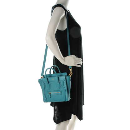 Celine Goatskin Nano Luggage Antarctic 2 of 8