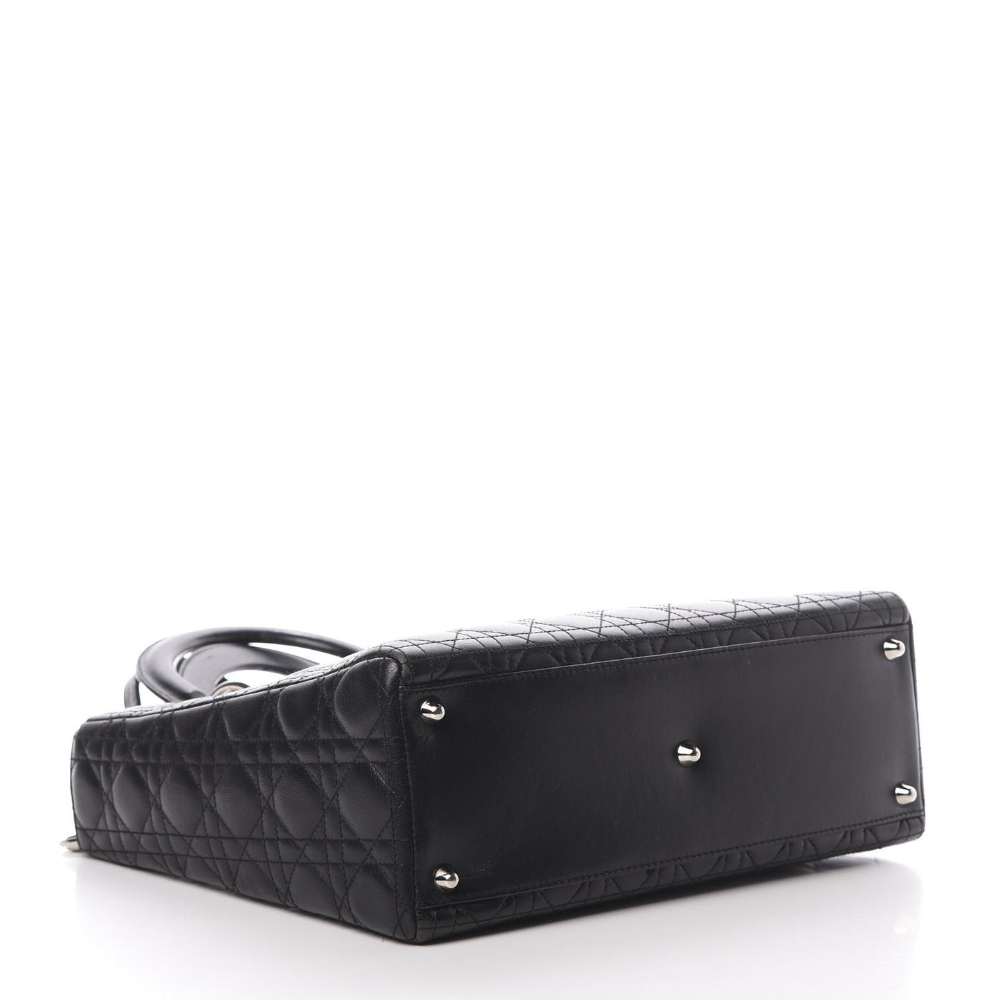 Lambskin Cannage Large Lady Dior Black