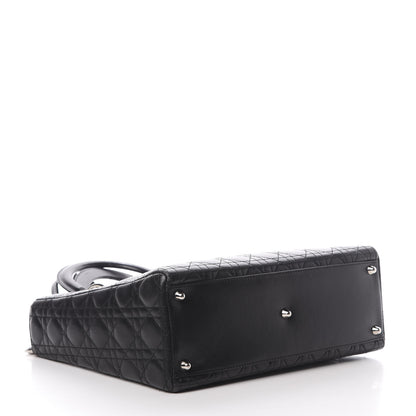 Christian Dior Lambskin Cannage Large Lady Dior Black 4 of 15
