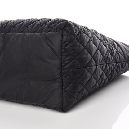 Chanel Nylon Quilted Large Coco Cocoon Tote Black 10 of 12