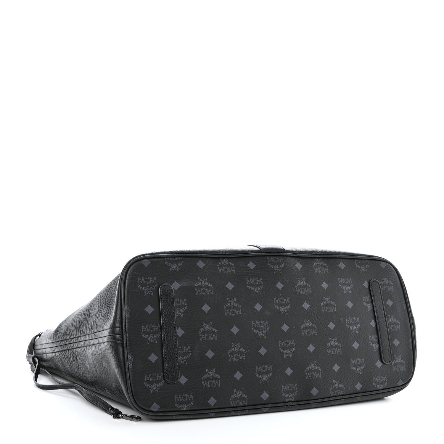 MCM Visetos Large Liz Reversible Shopper Tote Black 5 of 18