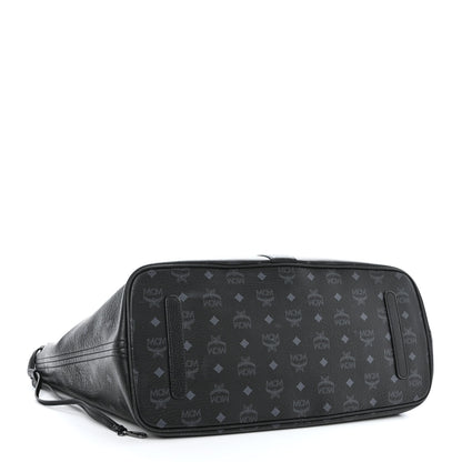 MCM Visetos Large Liz Reversible Shopper Tote Black 5 of 18