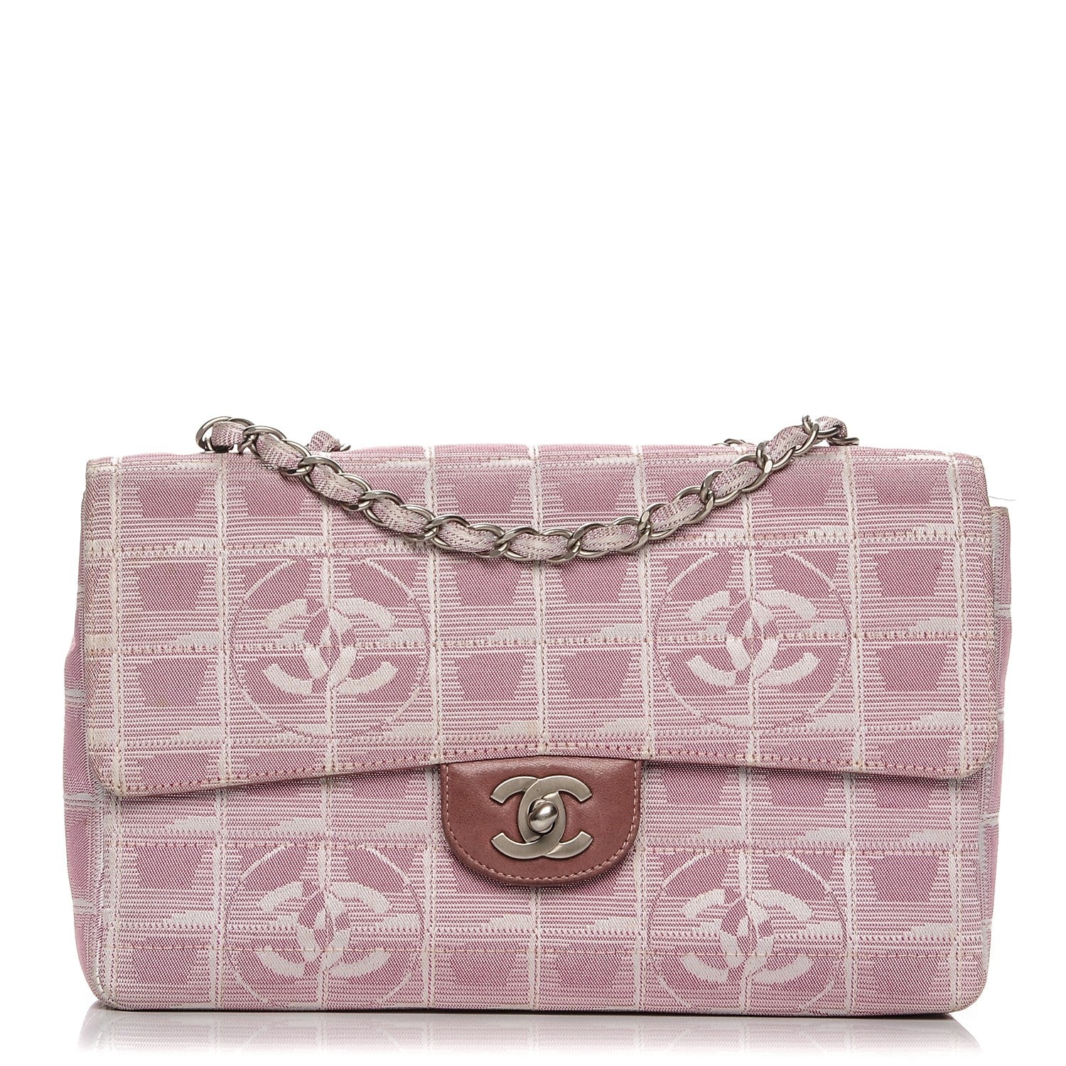 Chanel Nylon Medium Travel Flap Pink 1 of 10