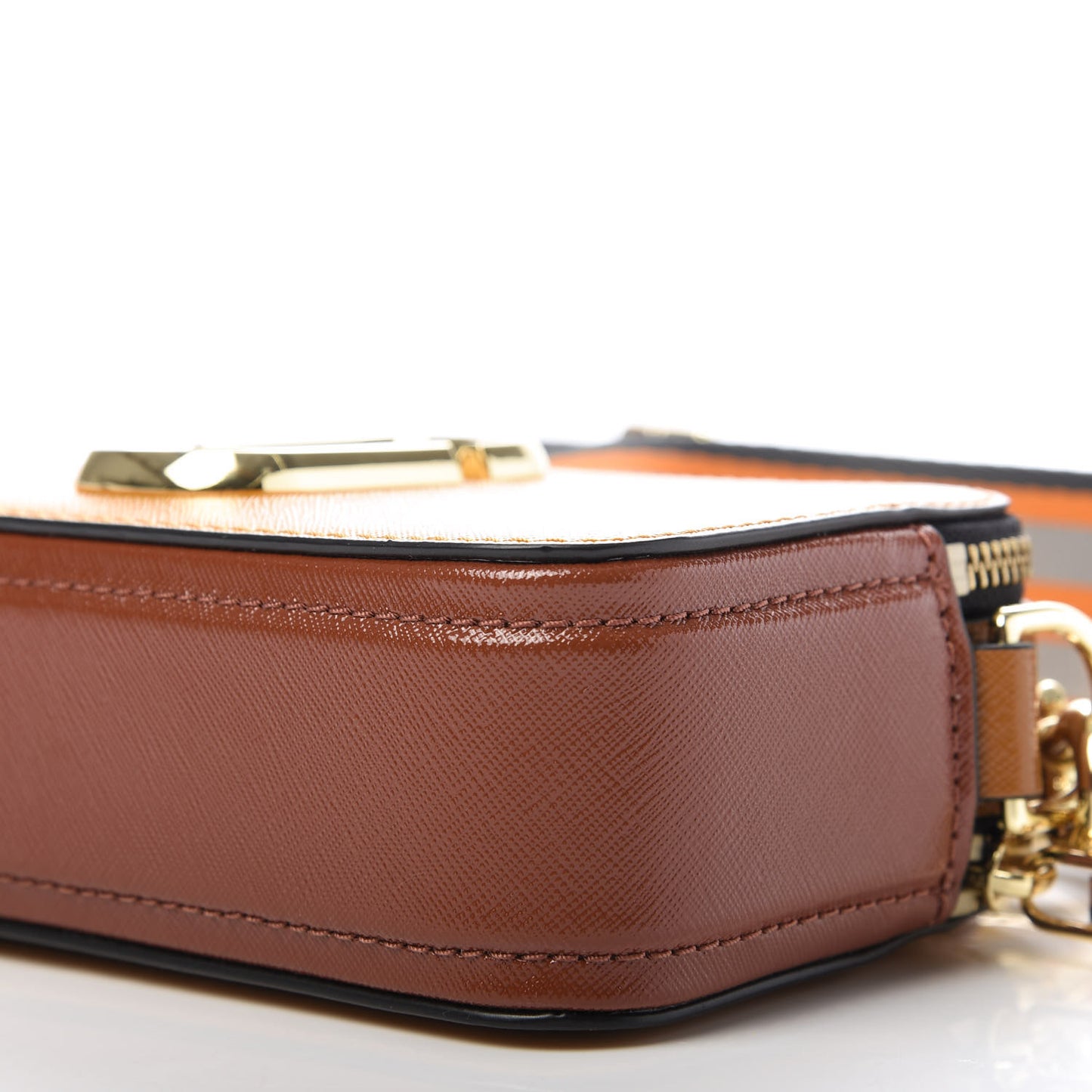 Saffiano Small Snapshot Camera Bag Yellow Multi