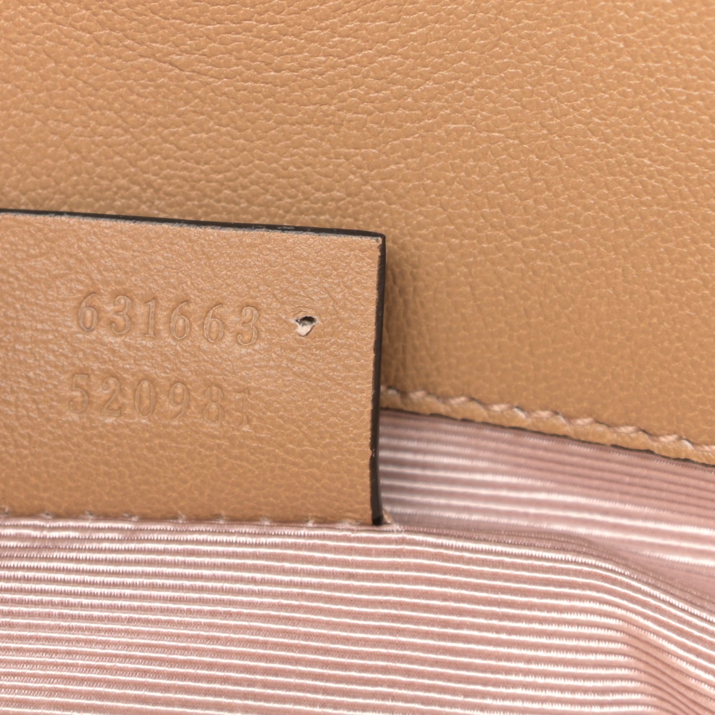 Lambskin Small Linea Matisse Top Handle Bag Natural Tan