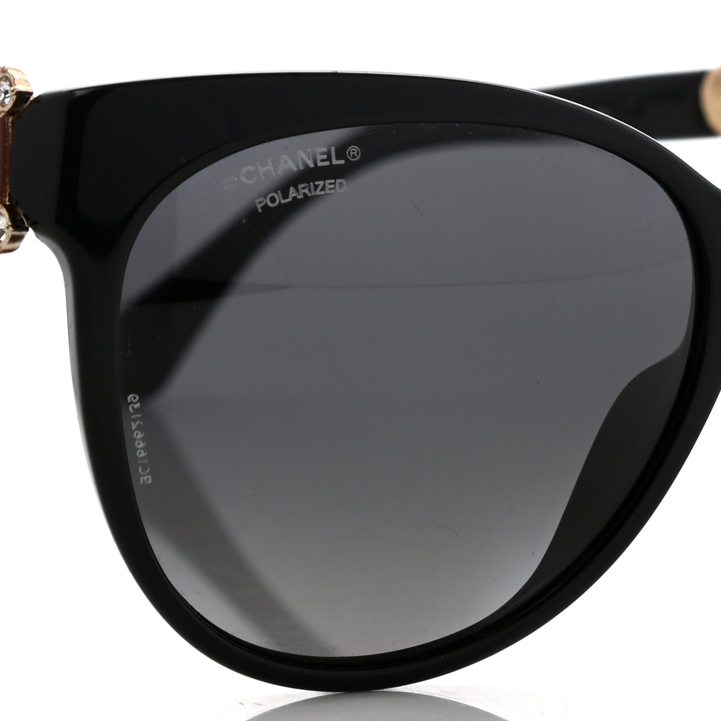 Cat Eye Pearl Sunglasses Black