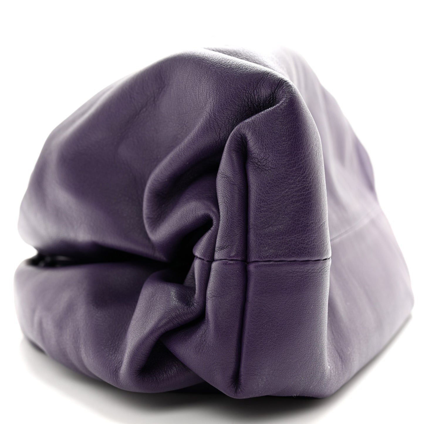 Smooth Butter Calf The Pouch Oversized Clutch Raisin