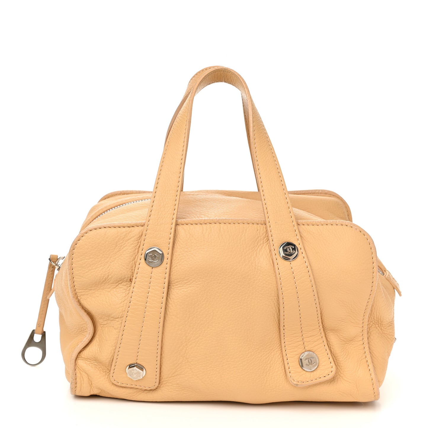 Deerskin Medium Bolt Bag Beige