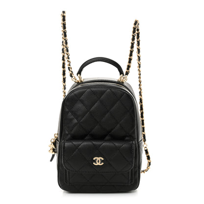 Chanel Caviar Quilted CC Mini Classic Backpack Black 1 of 12