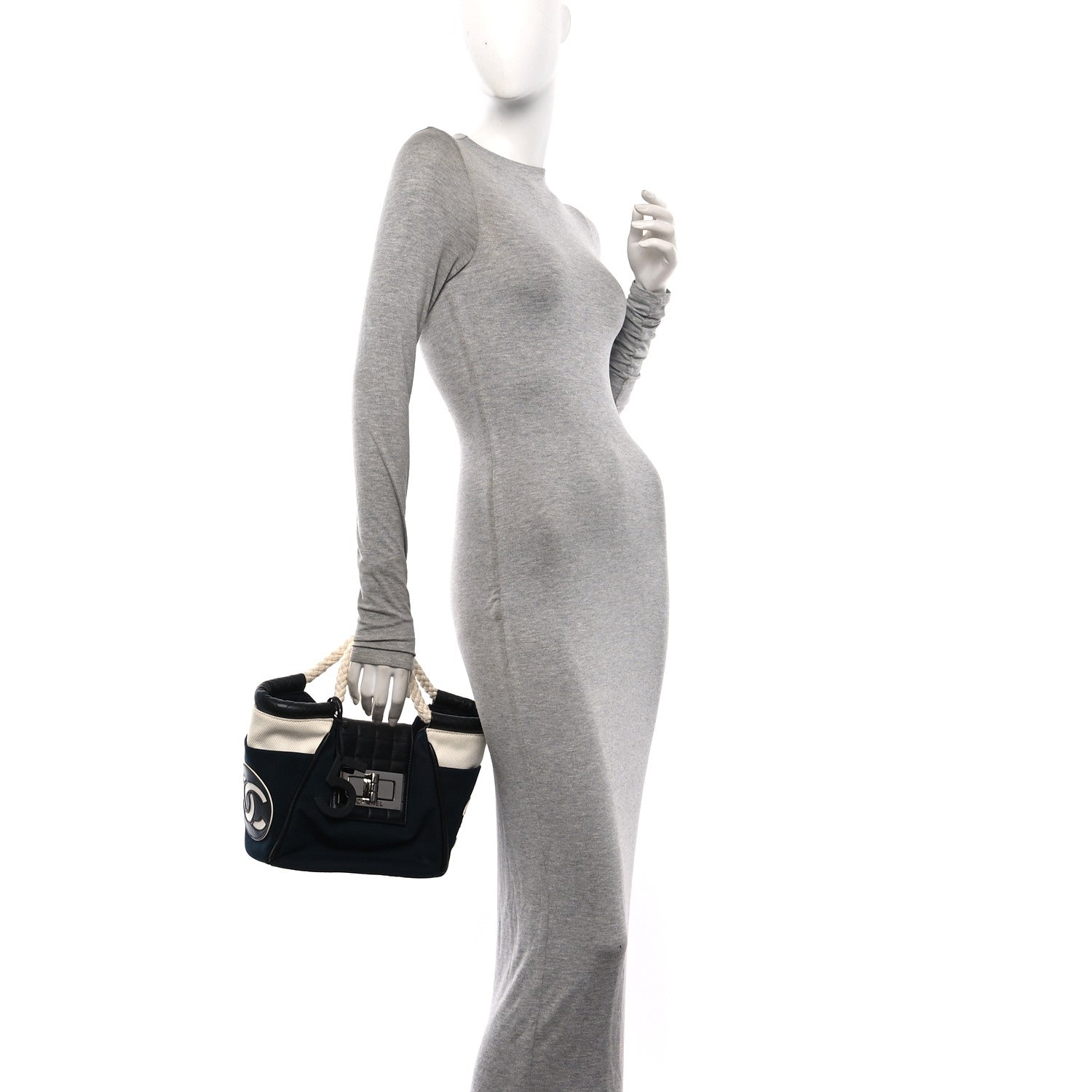 Chanel Canvas Cruise 31 Rue Cambon Rope Cabas Tote Navy 2 of 12