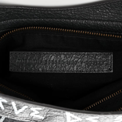 Balenciaga Agneau Arena Graffiti All Over Classic Hardware City Gris Fossile White 7 of 12