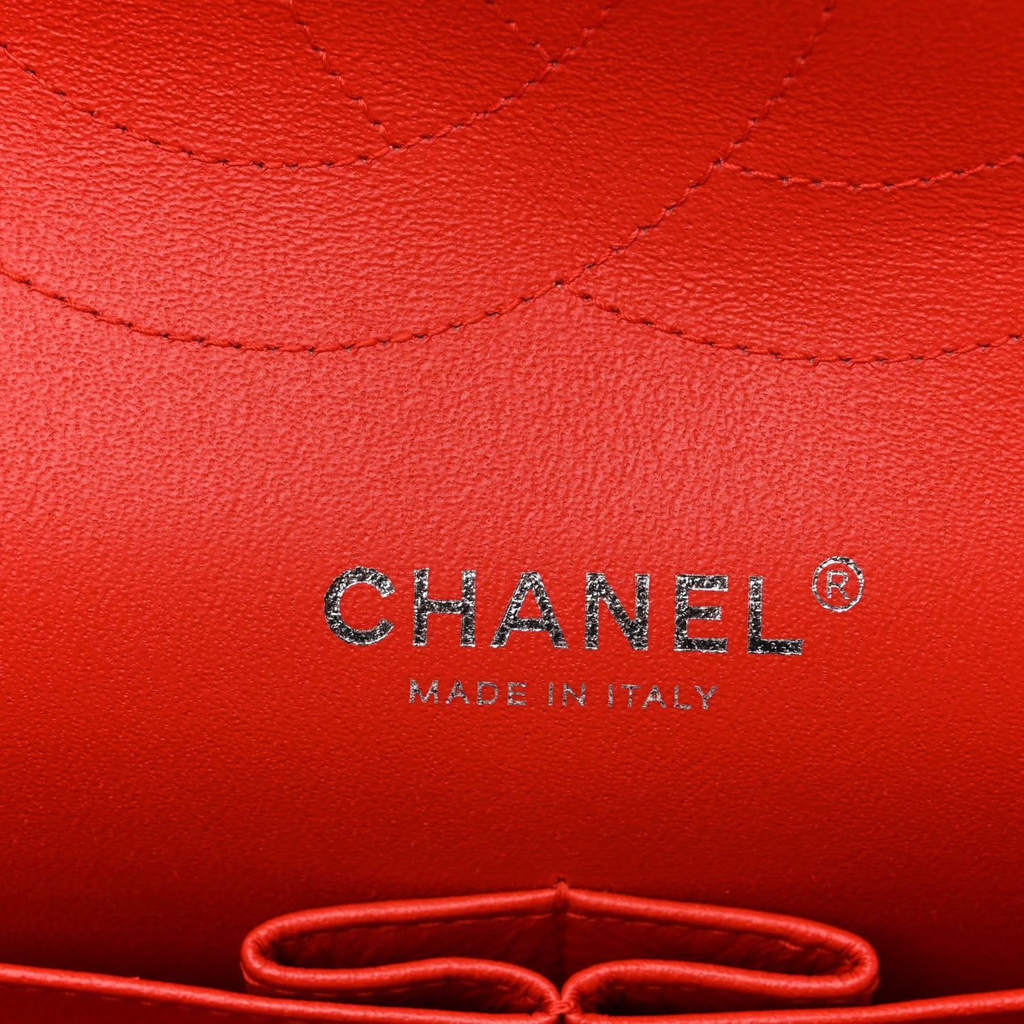 Patent Quilted Jumbo Double Flap Red