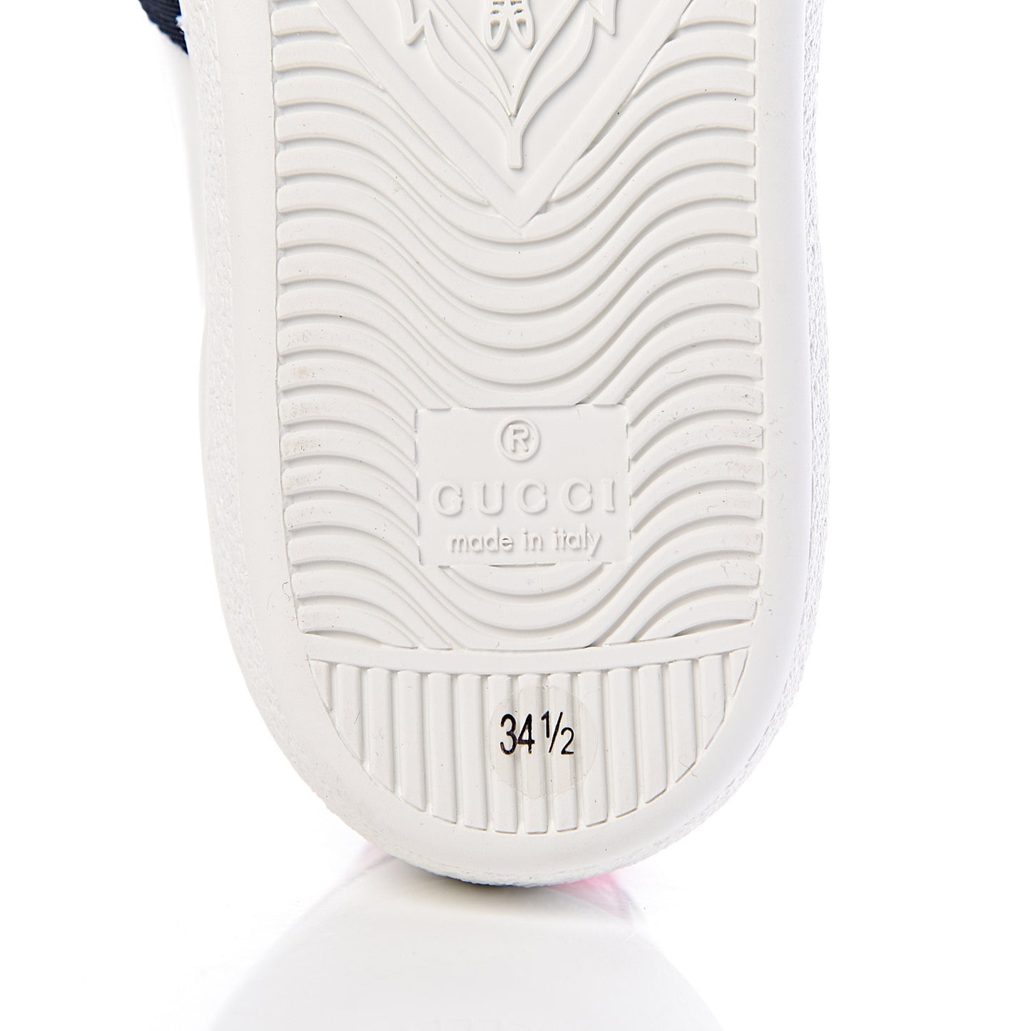 Calfskin Ayers Web Blind for Love Embroidered Womens Ace Sneakers 34.5 White