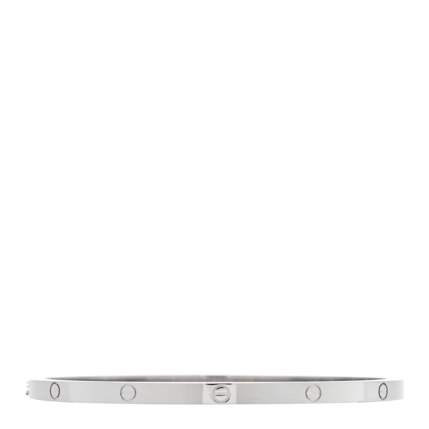 Cartier 18K White Gold Small LOVE Bracelet 18 2 of 5