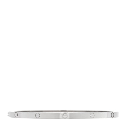 Cartier 18K White Gold Small LOVE Bracelet 18 2 of 5