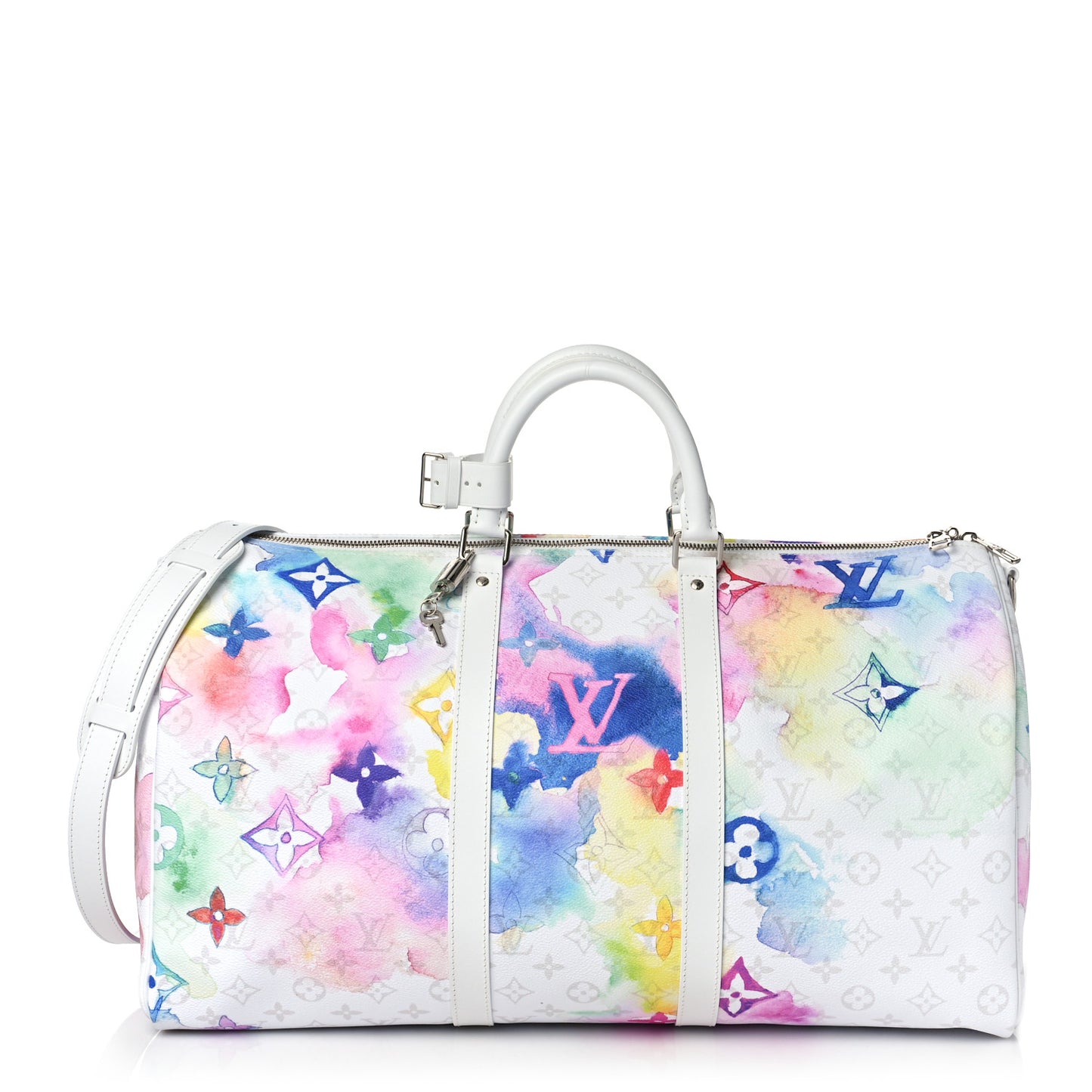 Monogram Watercolor Keepall Bandouliere 50 Multicolor