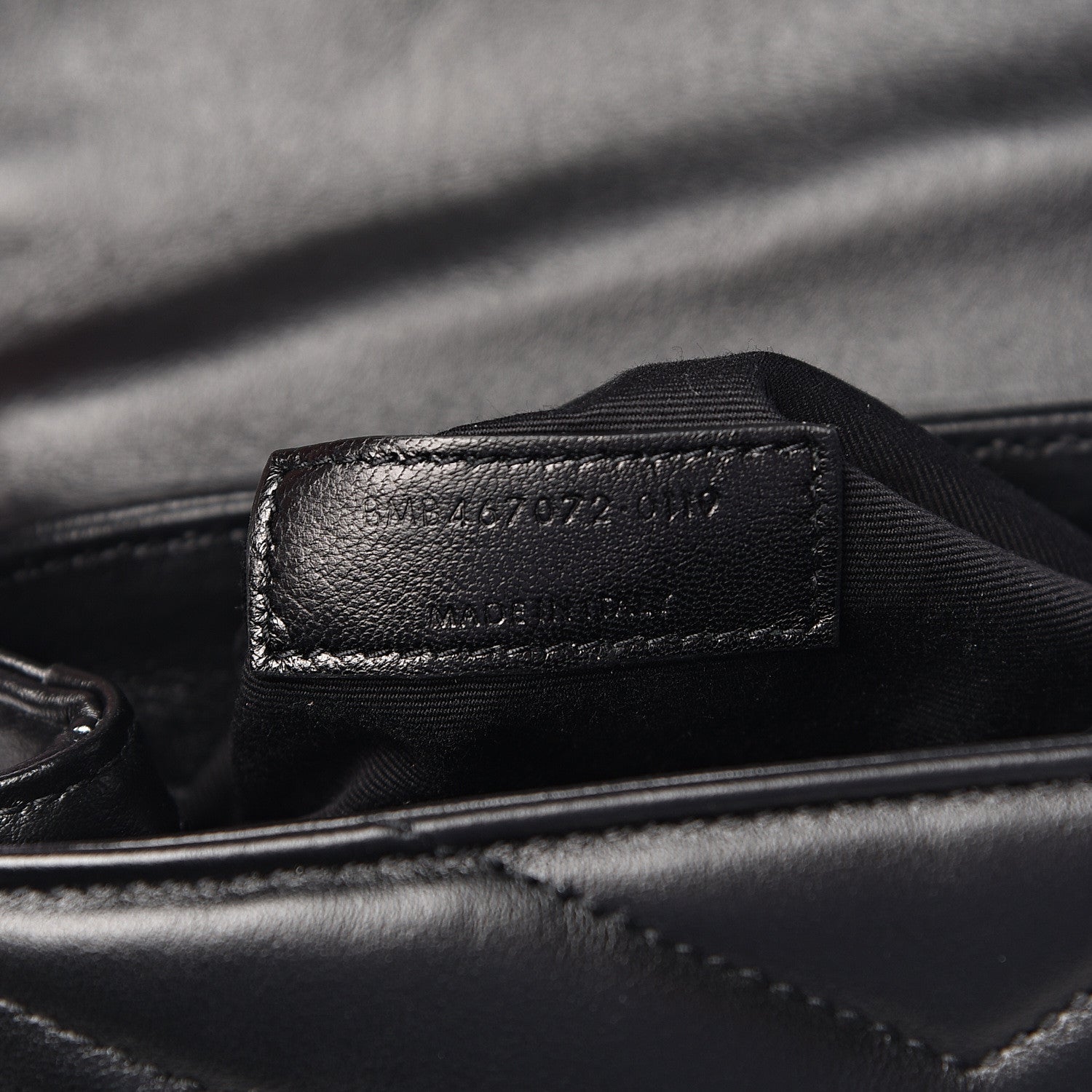 Saint Laurent Calfskin Y Quilted Monogram Toy Loulou Crossbody Bag Black 8 of 12