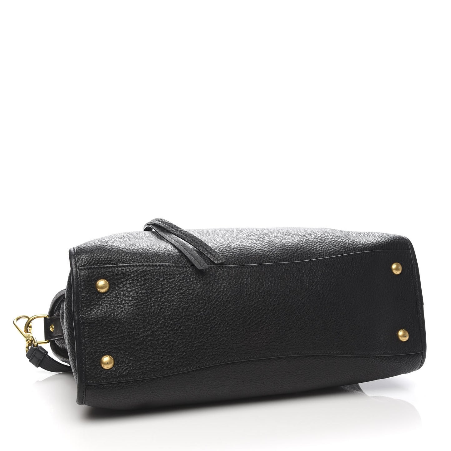 Vitello Daino Shopping Satchel Black