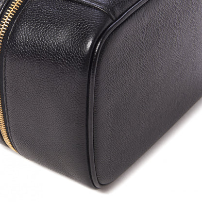 Chanel Caviar Vanity Cosmetic Case Black 6 of 9