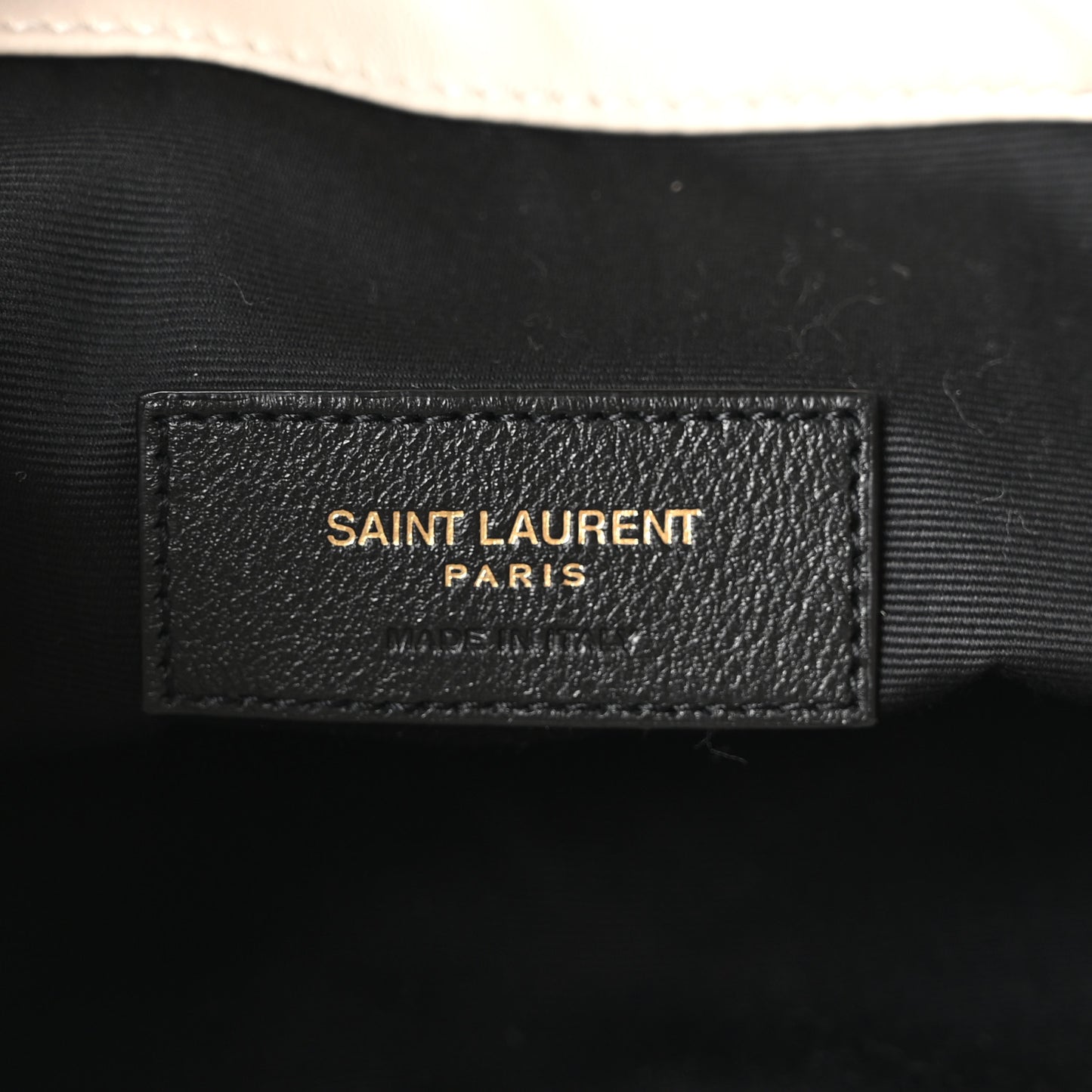 Lambskin Matelasse Monogram Medium Jamie 4.3 Pochon Crema Soft