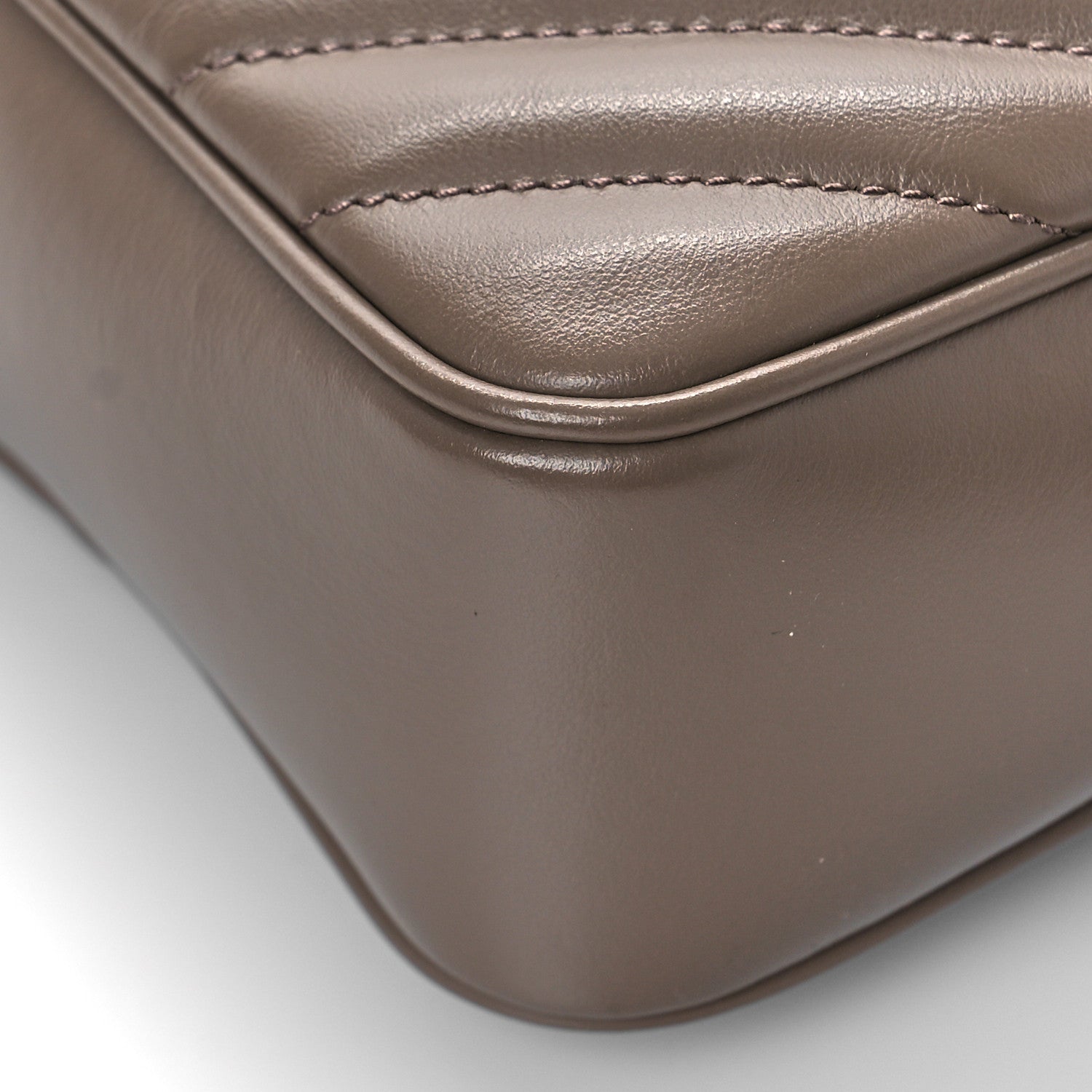 Saint Laurent Calfskin Matelasse Monogram Lou Camera Bag Havana 6 of 7