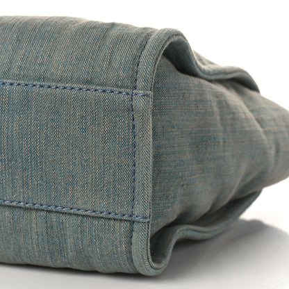 Chanel Denim Small Deauville Tote Light Blue 10 of 11