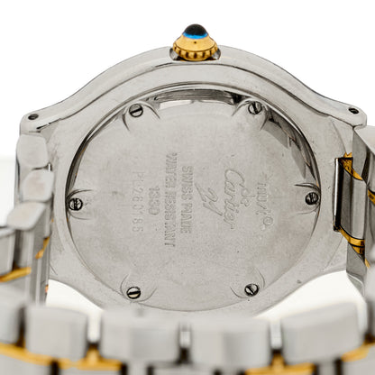 Cartier Stainless Steel 18K Yellow Gold 31mm Must de 21 Quartz Watch 4 of 4