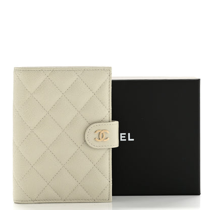 Chanel Caviar Quilted Passport Holder Light Grey 8 of 8