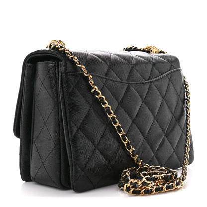 Chanel Caviar Quilted Coco First Flap Black 3 of 10