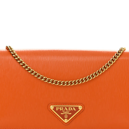 Prada Vitello Move Triangle Logo Miniborse Papaya 8 of 12
