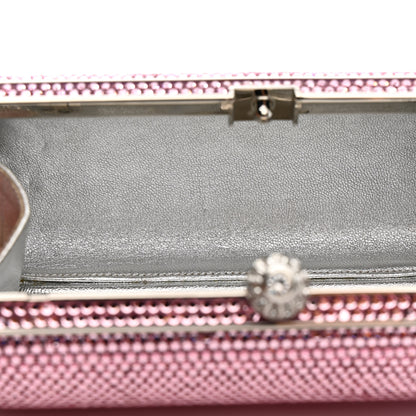 Judith Leiber Swarovski Crystal Minaudiere Clutch Pink 12 of 12
