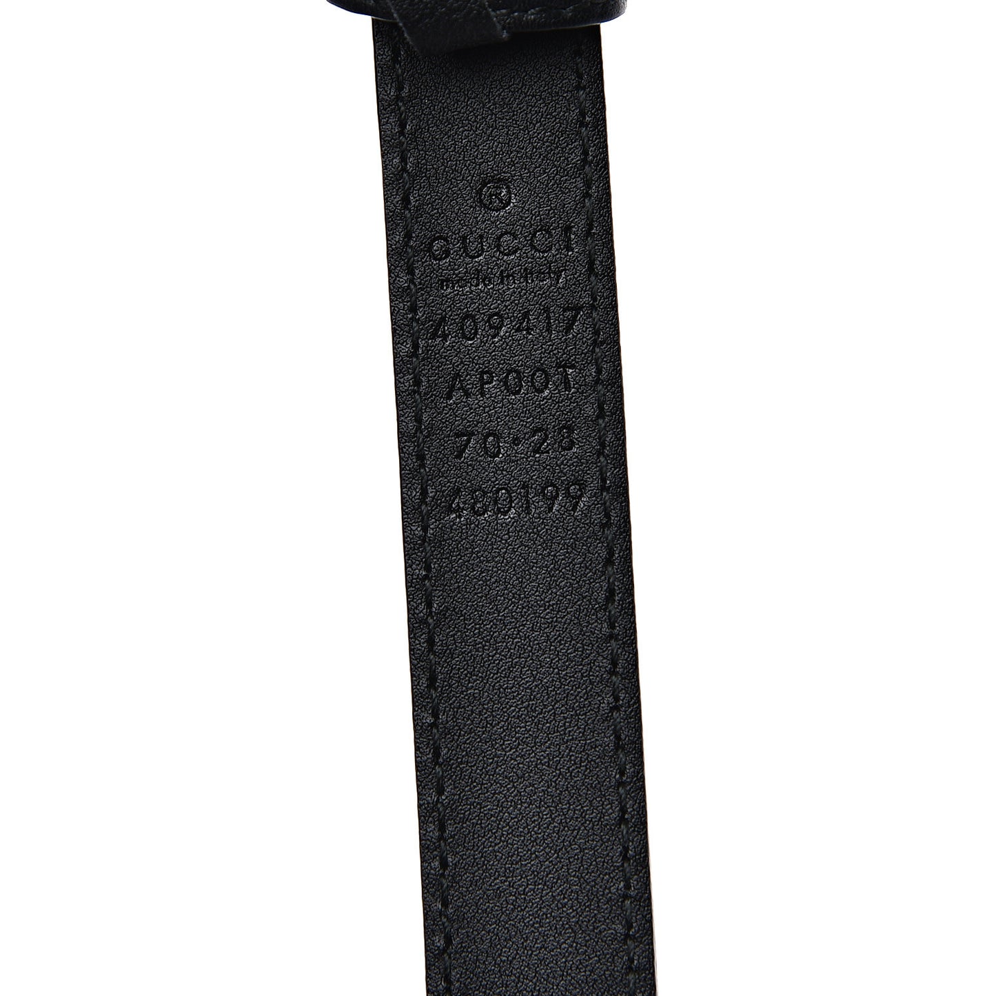 Calfskin Double G 20mm Belt 70 28 Black